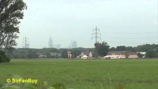 Sirenenprobe Frankfurt Warnung aus der Ferne mit Skyline [upl. by Oinegue]