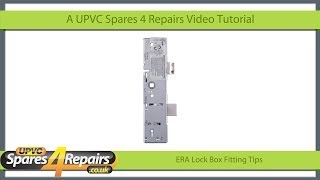 ERA Door Lock Box Fitting Tips [upl. by Evelc]