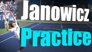 Janowicz Practice Session Cincinnati 2014 [upl. by Sarette]