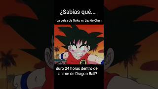 ¿¡Sabías qué la pelea de Goku vs Jackie Chun duró 24 horas sabiasque sabíasque dragomball [upl. by Hilliary]