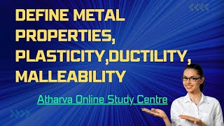 PLASTICITY DUCTILITY MALLEABILITY DEFINE ALL physicalproperties mechanical metal BEexam [upl. by Noslien]