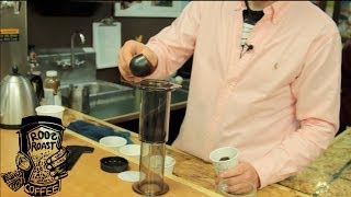 How To Make Awesome AeroPress Coffee The UpsideDown Method at RoosRoast [upl. by Arihs]