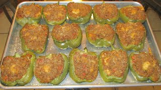 How to make New Orleans Stuffed Bell Peppers [upl. by Yolane]