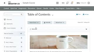 Copy Existing Content into a Course  Instructor [upl. by Yhcir998]