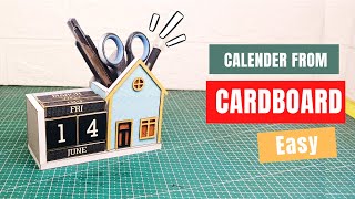 Make a Desk Calendar from Cardboard [upl. by Feune]