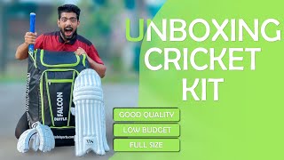 UNBOXING a New Whitedot Full Size Cricket Kit  Good Quality amp Low Budget Kit [upl. by Blanchette870]