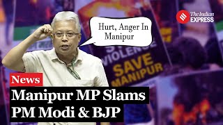 Manipur MP Angomcha Bimol Akoijam Lashes Out At BJP Over Manipur Violence In Lok Sabha [upl. by Auqenat86]