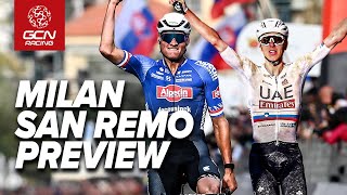 Who Will Win MilanSan Remo 2024  The Big GCN Racing Preview Show [upl. by Rolecnahc]