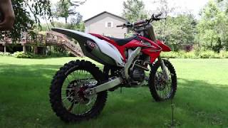 2012 Honda CRF250R W Yoshimura RS4 Full Exhaust [upl. by Berglund]