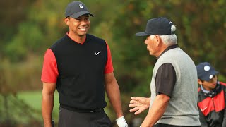 Tiger Woods and Lee Trevino have amazing conversation on the range [upl. by Byler]