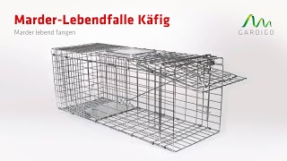 MarderLebendfalle Käfig │ Tiere lebend fangen [upl. by Aziza]