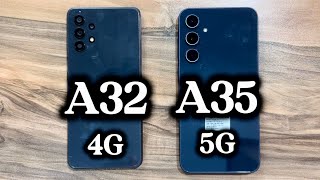 Samsung Galaxy A32 vs Samsung Galaxy A35 [upl. by Ellecrag]