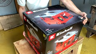 Einhell Mini Table Saw TCTS 210  Unboxing Assembly Test Cuts [upl. by Sollie553]