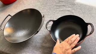 Le Creuset Enameled Cast Iron Balti Dish Review vs Le Creuset Enameled Cast Iron [upl. by Ydolem]