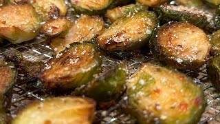 Air Fryer Brussel Sprouts [upl. by Luemas]