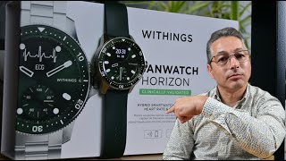 Withings ScanWatch Horizon green  unboxing  Withings History  English subtitles [upl. by Hartley]