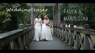 Filmteaser SUPRISE Wedding Paula amp Marouscha [upl. by Ahsika179]