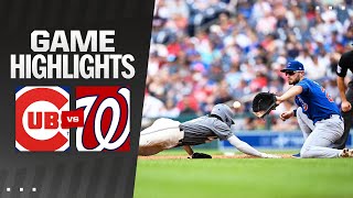 Cubs vs Nationals Game Highlights 83124  MLB Highlights [upl. by Palladin]