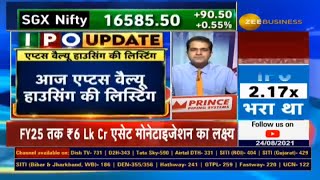 Aptus IPO Reviews Aptus Value Housing Finance की लिस्टिंग आज…लिस्टिंग पर क्या करें  Anil Singhvi [upl. by Nareht]