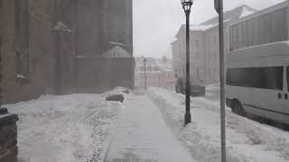 Wintersturm an der St Annenkirche [upl. by Guillemette674]