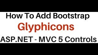 How To Add Glyphicon In the mvc textbox controls Bootstrap [upl. by Rebekkah187]