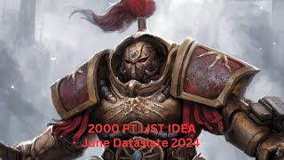 Adeptus Custodes 2000pt List June Dataslate [upl. by Alemap]