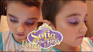 Sofia The First Inspired Makeup Tutorial Disney Princess Halloween edition part 1 [upl. by Aramat]