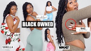 TRYING BLACK OWNED FASHION BRANDS [upl. by Drofdeb]