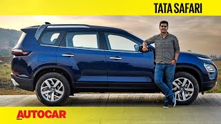 2021 Tata Safari review – Tata’s new flagship SUV  First Drive  Autocar India [upl. by Jacquette112]