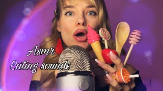 ASMR  Eating sounds  Fake Food  Mouth sounds [upl. by Cyrillus]