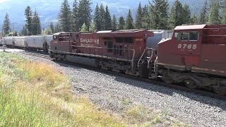 Skeena PacificVideo 2178 CPKC Train 302257 East meets 101 West Malakwa BC 20240710 1557hrs [upl. by Sumerlin555]