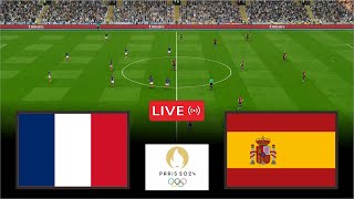 🔴France U23 vs Espagne U23 LIVE⚽Jeux Olympiques de Paris 2024  simulateurs de jeux vidéo [upl. by Hasila799]