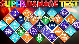 What is the BEST SUPER for Total Damage Damage Testing  Destiny 2 The Final Shape [upl. by Akisej]