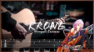 KRONE  Hiroyuki Sawano  GUILTY CROWN   Fingerstyle Guitar TAB [upl. by Nuawd]