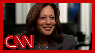 ‘Next question please’ Kamala Harris responds to question about Trump [upl. by Antonino]