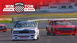 Historic Sports Sedans Super Sprint 1 Winton Festival Of Speed 2022 Blend Line TV [upl. by Noreht]