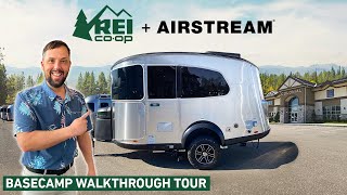 The COOLEST Airstream Trailer  2023 REI 16X Basecamp  Walk Through [upl. by Delia683]