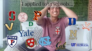 COLLEGE DECISION REACTIONS 2023 Ivies Stanford amp UCs wno safeties [upl. by Attenyw]