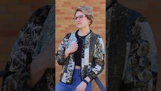 DIY Quilted Jacket quiltedjacket diy fyp sewing fashion diyclothing diyjacket quilt [upl. by Eimmas]