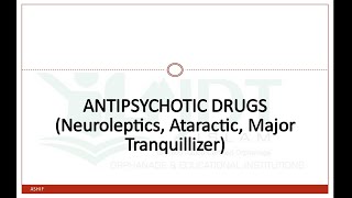 Psychotropic Drugs Part 2 ANTIPSYCHOTICsNeurolepticsTranquillizer Pharmacology CHLORPROMAZINE [upl. by Gnoh]