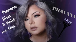 Pravana Silver amp Violet Hair Color [upl. by Sollie180]