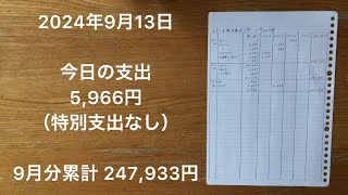 【家計簿】2024年9月13日 今日の支出昔は外税が好きでしたが、定率減税が導入されてから、レシートの小計以降のどれが消費税の合計なのかがわかりにくいので、今は内税支持派です。 [upl. by Annaeerb276]