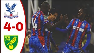 Crystal Palace vs Norwich 40 All Goal Resultshighlights Daichi Kamada Goal Eberechi Eze Goal [upl. by Nanreit]