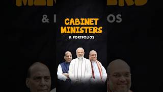 Cabinet Ministers and their Portfolios  Modi Cabinet 30 gk currentaffairs parcham [upl. by Analiese]