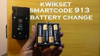 Kwikset SmartCode 913 Battery Replacement [upl. by Allie175]