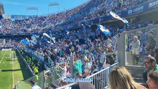 Malaga CF 20 Recreativo de Huelva Minuto 86 y la Rosaleda canta el himno del Málaga a capela [upl. by Schach]