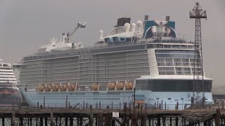 FIVE CRUISE SHIP DEPARTURE SPECIAL SOUTHAMPTON SUNDAY 010924 [upl. by Elkin]