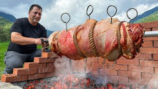 Tender Beef Roll With Cheese Baked On A Fire Crispy Crust With Cheese Inside [upl. by Boland]