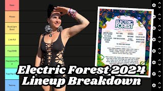 Ranking the Electric Forest 2024 Lineup by Genre [upl. by Amerak]