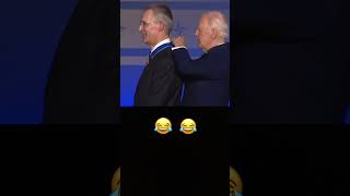 Biden GAFFE at NATO shorts funny [upl. by Ellehcirt]